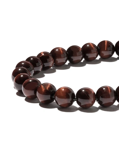 David Yurman Spiritual Beads Red Tiger Eye Bracelet In Ssbre