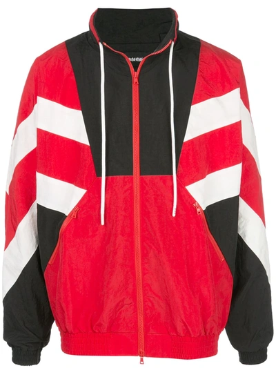 Shop God's Masterful Children Superstar Stripe Jacket In Red