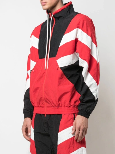 Shop God's Masterful Children Superstar Stripe Jacket In Red