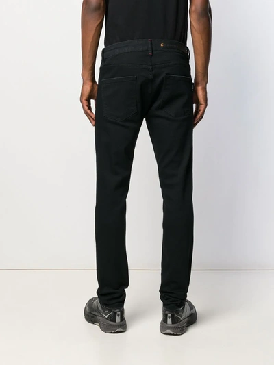 Shop Philipp Plein Classic Slim-fit Jeans In Black