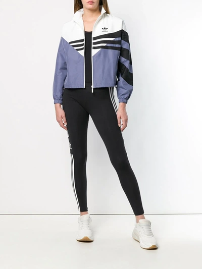 Adidas Originals Adidas Women's Metallic Logo Leggings In Black