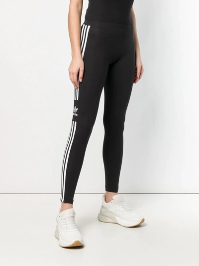 Adidas Originals Adidas Women's Metallic Logo Leggings In Black