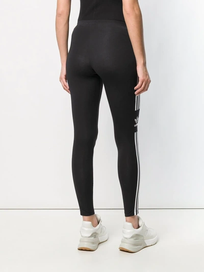 Shop Adidas Originals Trefoil Leggings In Black