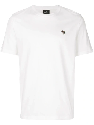 Shop Ps By Paul Smith Embroidered Logo Patch T-shirt In White