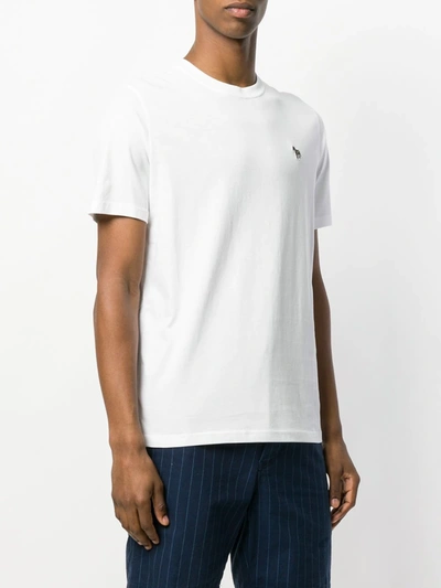 Shop Ps By Paul Smith Embroidered Logo Patch T-shirt In White