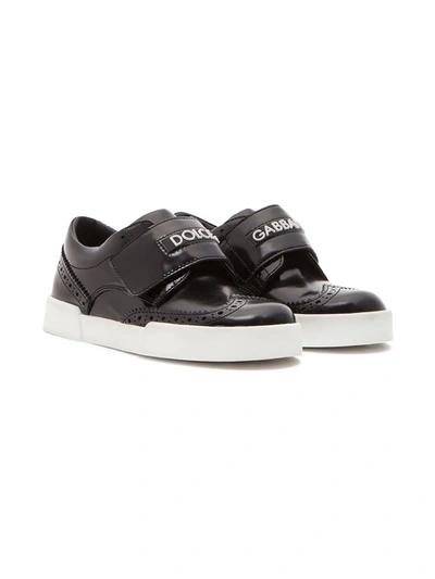 Shop Dolce & Gabbana Logo-print Slip-on Sneakers In White