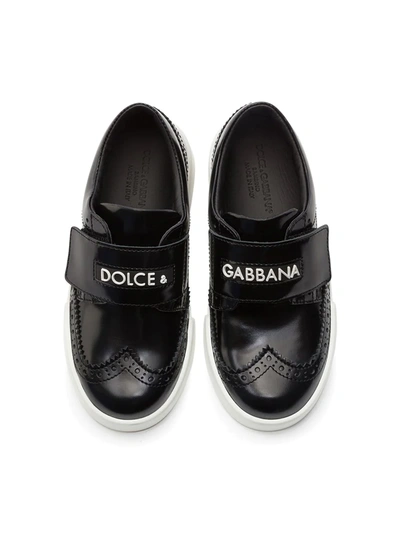 Shop Dolce & Gabbana Logo-print Slip-on Sneakers In White