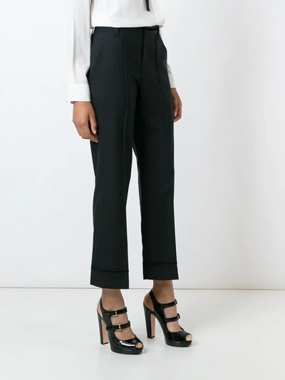Shop Marc Jacobs Tailored Wool Trousers In Black