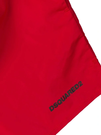 Shop Dsquared2 Icon Swimming Shorts In Red