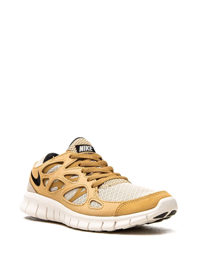 Shop Nike Free Run 2 "beige" Sneakers In Brown