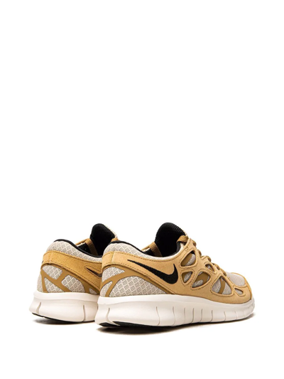Shop Nike Free Run 2 "beige" Sneakers In Brown
