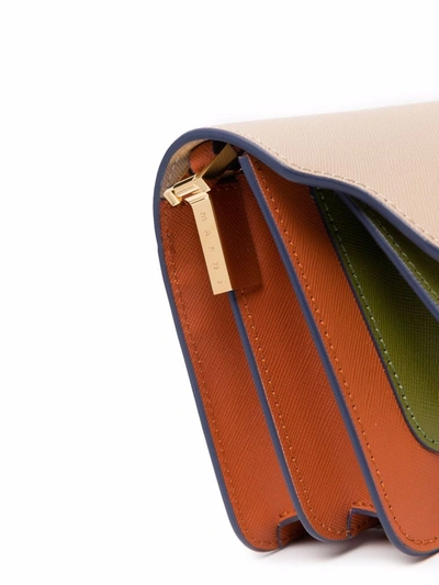Marni Trunk Shoulder Bag In Orange