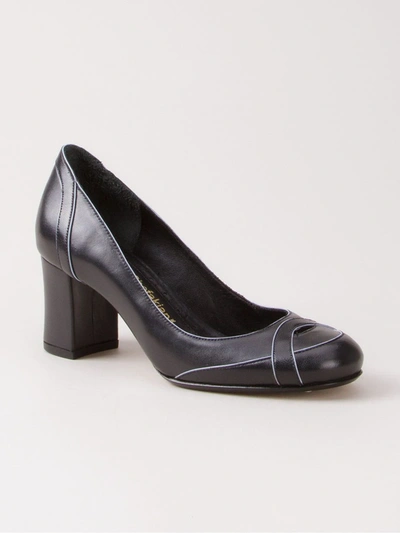 Shop Sarah Chofakian Mid-heel Pumps In Black