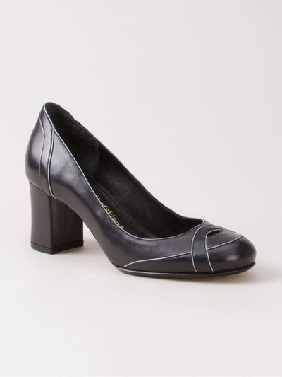 Sarah Chofakian Mid-heel Pumps In Black