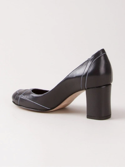 Shop Sarah Chofakian Mid-heel Pumps In Black