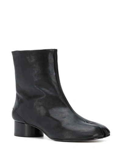 Maison Margiela Boots Tabi H30 En Cuir De Veau Vintage Noir In Brown