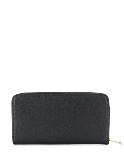 Shop Furla Zip Around Wallet In Black