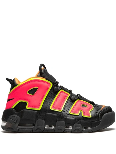 Nike Air More Uptempo Sneakers In Black | ModeSens