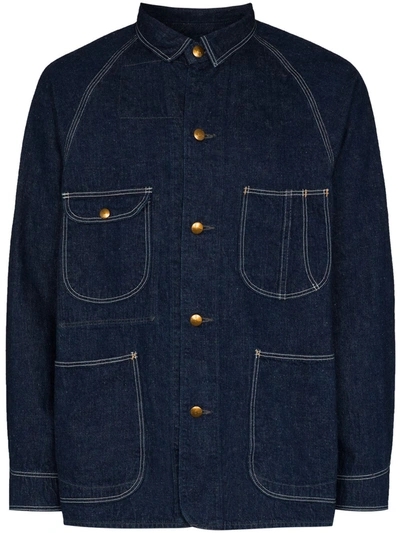 Shop Orslow '50s Denim Jacket In Blue
