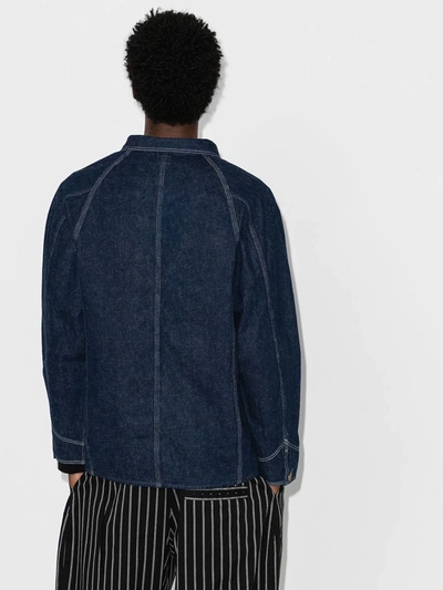 Shop Orslow '50s Denim Jacket In Blue