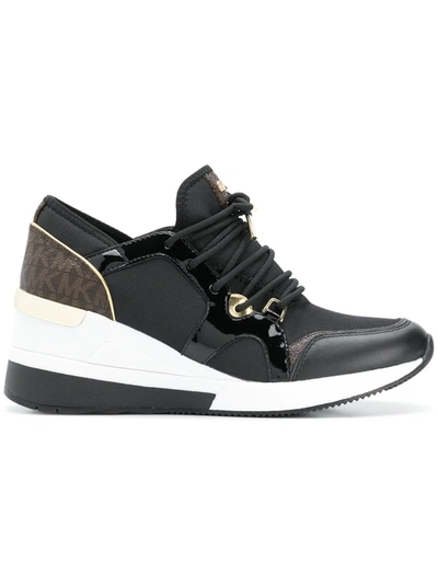 Shop Michael Michael Kors Platform Sneakers In Black