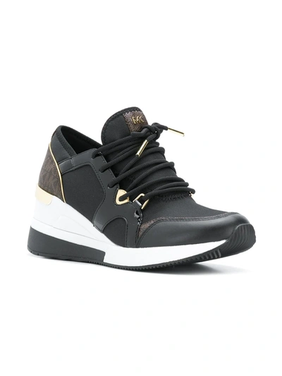 Shop Michael Michael Kors Platform Sneakers In Black