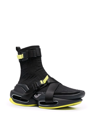 Balmain B-bold High-top Sneakers In Schwarz