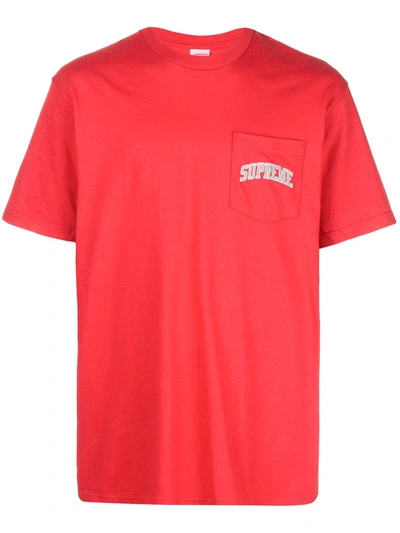 SUPREME RAIDERS 47口袋T恤 - 红色