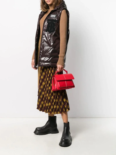 Shop Marni Top Handle Bag In Red
