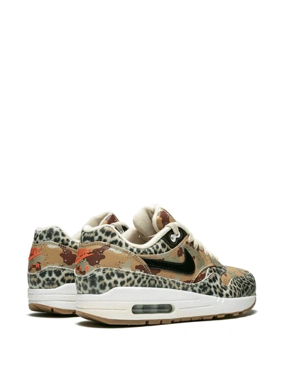 Shop Nike Air Max 1 Prm "animal Camo" Sneakers In Gold