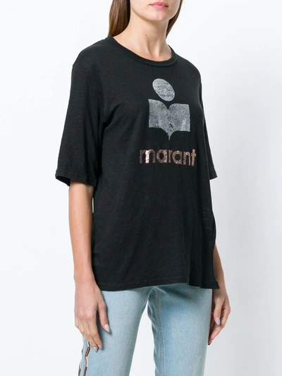 Shop Isabel Marant Étoile Kuta T-shirt In Black