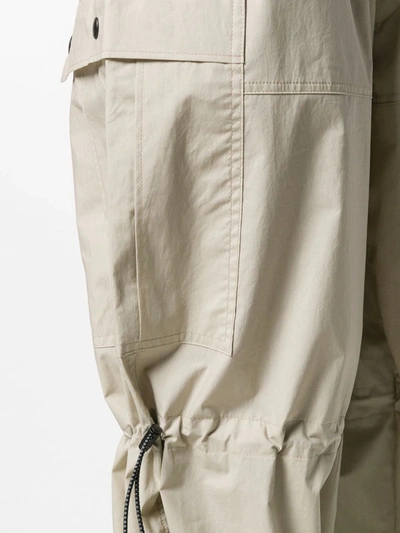 Shop Ben Taverniti Unravel Project Drawstring Utility Trousers In Neutrals
