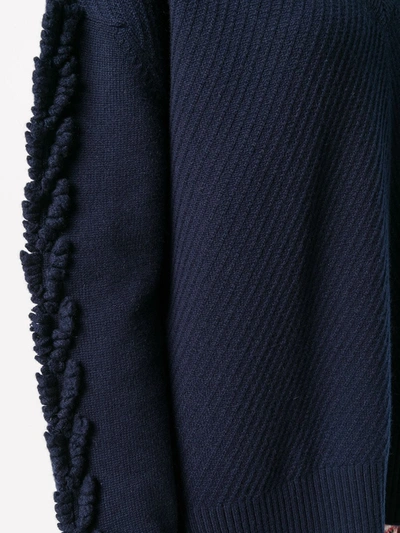 Barrie Troisieme Dimension Cashmere V-neck Pullover In Blue