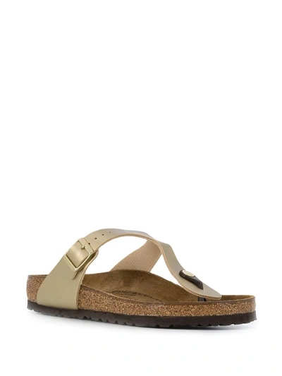 Birkenstock Infradito Gizeh In Nabuk Ecru In Brown