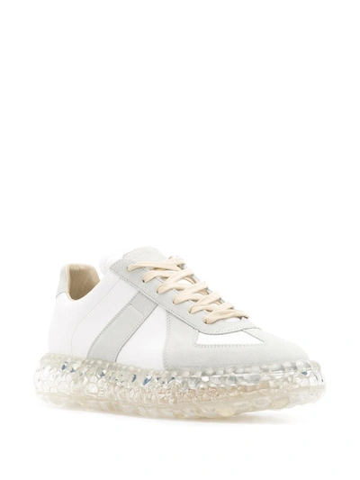 Shop Maison Margiela Replica Caviar Sneakers In White