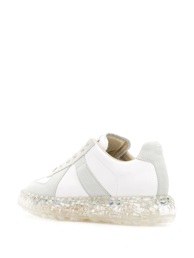 Shop Maison Margiela Replica Caviar Sneakers In White