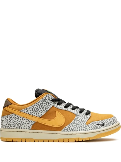 Shop Nike Sb Dunk Low Pro "safari" Sneakers In Yellow
