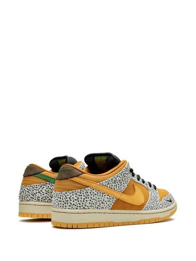 Shop Nike Sb Dunk Low Pro "safari" Sneakers In Yellow