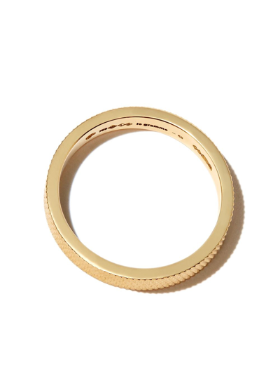 Shop Le Gramme 18kt Yellow Gold 4g Knurled Ribbon Band Ring