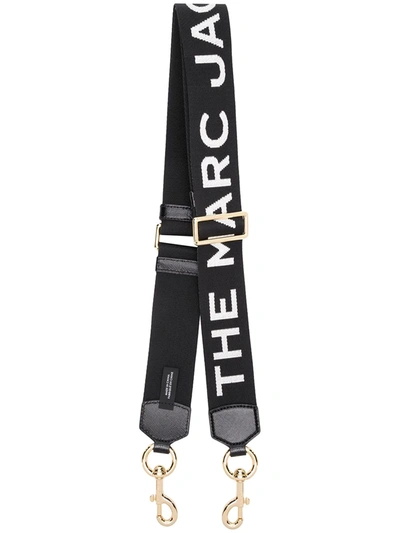 Shop Marc Jacobs The Strap' Logo-motif Strap In Black