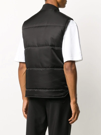 Shop Heron Preston Multi-pocket Padded Gilet In Black