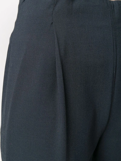 Pre-owned Romeo Gigli 1998 High Rise Straight Trousers In Blue