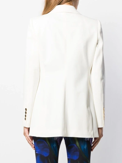 Shop Dolce & Gabbana Fitted Single-button Blazer In White