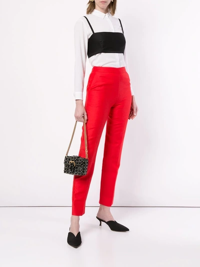 Shop Macgraw Non Chalant Trousers In Red