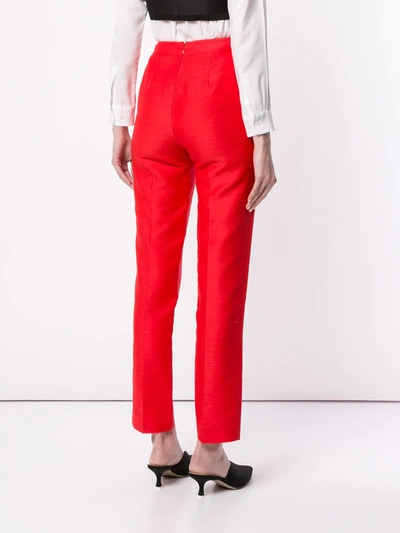 Shop Macgraw Non Chalant Trousers In Red