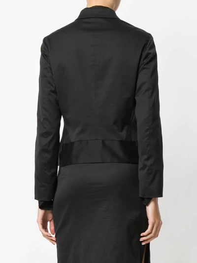 Pre-owned Versace Zipped Slim Jacket In Black