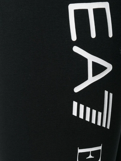 Shop Ea7 Logo Print Leggings In Black