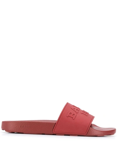 Shop Bally Slaim Slides In Red