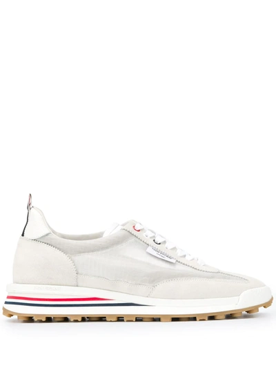Shop Thom Browne Tech Runner Low-top Sneakers In White