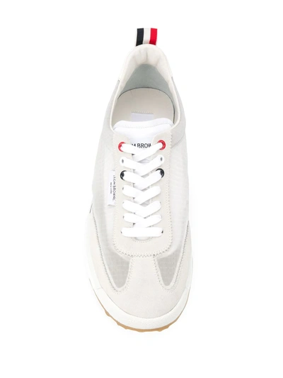 Shop Thom Browne Tech Runner Low-top Sneakers In White